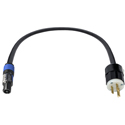 Photo of Laird NEUTRIK powerCON Locking 3-Pole 15-Amp Type A to Edison AC Wall Plug Power Cable - 5 Foot