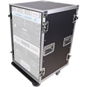 Photo of ProX T-14RSS 14RU Vertical Deluxe AMP Rack Case - 19 Inch Deep - 2 Handles - 4x4 Inch Casters