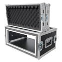 ProX T-4RSP14 4U Vertical Front Loading Shockproof Case with Handles and Hard Rubber Feet