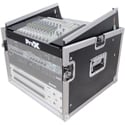 ProX T-8MRSS 8RU Vertical Rack Mount Flight Case with 10RU Top for Mixer Combo Amp Rack
