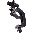 Photo of ProX T-C5H-BLK Aluminum Pro Slim Hook Style M10 Clamp with Big Wing Knob for 2 In Truss Tube Capacity 330 Lbs. - Black