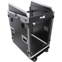 Photo of ProX T-16MRSS13ULT Universal 19 Rackmount Mixer with 13U Top and 16U Front with Two Side Work Tables