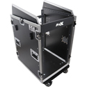 ProXLP T-16MRSS13ULT Universal 19 Rackmount Mixer Flight Case W-13U Top and 16RU Front W-2 Side Work Tables