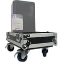 Photo of ProX X-QSC-K8 B Hard Travel Flight Case for 2 QSC K8 8 Inch DJ Speakers with Wheels - Black