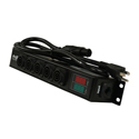 ProX -PWTR1LEDX6DANA DANA PowerCenter AC to 6x True1 Splitter Outputs - 20A REAN by NEUTRIK Connectors with V&A Meter