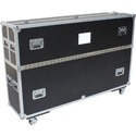 Photo of ProX XS-LCD5570WX2 Universal Flight Case for Flat Panel Monitors w/ 4-Inch Casters- Adjustable 55 to 70 Inches