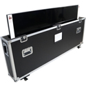 ProX XS-TV5570W Universal Single Case for 55in to 70in Flat Panel Monitor LED TV or Drum Shield w/ Low Profile Wheels