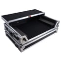 ProX XS-DDJFLX10WLT Flight Style Road Case For Pioneer DDJ-FLX10 or DDJ-GRV6 DJ Controller with Laptop Shelf