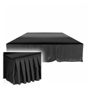 ProX XSQ-SKIRT48 Polyester 48-Inch Fabric Stage Skirt Black Style for ProX XSQ-Stages