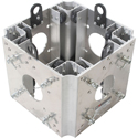 ProXLP XT-BLOCK Sleeve Block Junction Box for F34 Truss Including 4 Connecting Sides - Silver