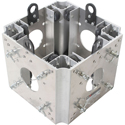 ProX XT-BLOCK Sleeve Block Junction Box for F34 Truss Including 4 Connecting Sides - Silver