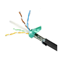 Photo of Quabbin 5048 DataMax Extreme Ethernet Cat 6/6a Hi Flex 26 AWG 4-Pair Shielded TPE Cable - Black - 1000 Foot