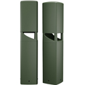 QSC-AcousticDesign AD-DWL.180 5.25in 2-way Direct Weather Landscape Bollard Loudspeaker - 180 Degree Coverage - Green