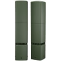 QSC-AcousticDesign AD-DWL.SUB Dual 5.25in Subwoofer Direct Weather Landscape Bollard Loudspeaker - 360 Degree Coverage