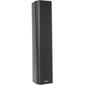 QSC AD-S802T Column Surface-Mount 8-Driver Loudspeaker - 70V/100V or 8 Ohm Bypass Loads - Black - Each