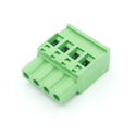 CO-000557-00 4 Position 5mm Terminal Block Female/Plug - 2-Pack- Green - AKA - Euro or Phoenix Connector