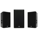 QSC E112 12-Inch Trapezoidal 2-Way 400/1600 Watt Externally Powered Loudspeaker - Black