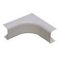 Quest FIC-42414 1 Inch Low Voltage Cable Raceway Corner (Inside) - White