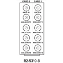 Photo of Multidyne R2-5310-B openGear Rear I/O Module - Split - 1x Analog Video Input BNC/4x Analog DA Output BNCs per Card