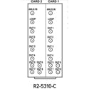 Multidyne R2-5310-C openGear Rear I/O Module DIN 1.0/2.3 1 Analog Video In/8 Analog DA Out/1 In Loop Out per Card