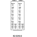 Multidyne R2-5310-D openGear Rear I/O Module BNC 1 Analog Video Input/8 Analog DA Out/1 Input Loop Output per Card