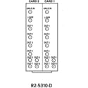 Photo of Multidyne R2-5310-D openGear Rear I/O Module BNC 1 Analog Video Input/8 Analog DA Out/1 Input Loop Output per Card