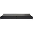 1 RU Rack Mountable Black Project Box with Anodized Panels