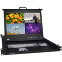 Photo of NTI RACKMUX-D17HR-N-SUSBHD4 Rackmount KVM Drawer with HDMI Multiviewer & USB KVM Switch