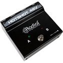 Radial Engineering HotShot 48V Phantom Power Supply and Footswitch - Toggles Condenser Microphone between Two Outputs