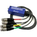 Radial Engineering R800 8028 CATAPULT MINI TX 4 Channel Cat-5 Mini Breakout Box to XLR Female Tails - Shielded Cat-5