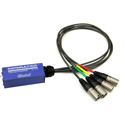 Photo of Radial Engineering R800 8029 CATAPULT MINI RX 4 Channel Cat-5 Mini Breakout Box to XLR Male Tails - Shielded Cat-5