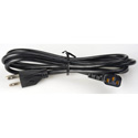 Photo of IEC Power Cord With Right Angle Female Connector