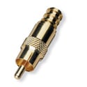 White Sands RCAFP59 RCA Male Fixed Pin Gold RG59 Crimp Connector