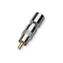 Male RCA-Nickel Body-Gold Pin for RG6 Cable
