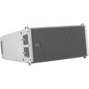 RCF HDL6-A-W Active Coaxial Line Array Module with 2x 6 Inch Woofers - 1400W - White