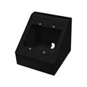 RCI SE2020PBKSM Sloped Desktop Enclosure - 2 Gang Cutout - Black - Cable Access Port In Rear