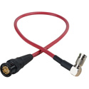Photo of Laird RD1-DINAB-1RD 3G-SDI DIN Right Angle 1.0/2.3 to BNC Video Adapter Cable - 1 Foot Red