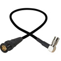 Photo of Laird 3G-SDI DIN Right Angle 1.0/2.3 to BNC Video Adapter Cable - 2 Foot Black