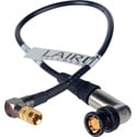 Laird 3G-SDI Right Angle DIN 1.0/2.3 to Right Angle BNC Video Adapter Cable - 1 Foot Black