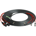 Photo of Laird RD1-MIX-25 Red One Quick Disconnect Camera-Field Mixer Cable w/ 2 Female XLRs and 1 3.5mm Right-Angle TRS Plug - 2
