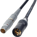 Laird RD1-PWR2-01 Red One 12V DC Power Cable Lemo 2B 6-Pin Male to 4-Pin XLR Male - 1 Foot