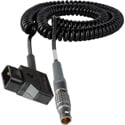 Laird Red One 12V DC Power Cable Lemo 2B 6-Pin Male to Anton Bauer Power Tap - 2-5 Foot Coiled
