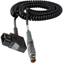 Laird RD1-PWR20-2C Red One 12V DC Power Cable Lemo 2B 6-Pin Male to Anton Bauer Power Tap - 2-5 Foot Coiled