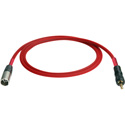 Laird RD1-XMMPSLK-18IN 3-Pin Mini XLR Male to Locking 3.5mm TRS Analog for Red Camera Cable - 18 Inch