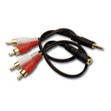 RDL AV-AC2 Cable Kit for AV-HK1 - Dual RCA to mini-plug; Dual RCA to mini-jack