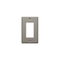 Photo of RDL CP-1G Decora-Style Single Steel Cover Plate with Mounting Hardware - Gray