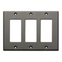 RDL CP-3G Triple Cover Plate Gray