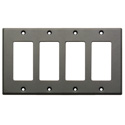 Photo of RDL CP-4G Quadruple Cover Plate - gray