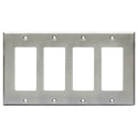 Photo of RDL CP-4S Quadruple Cover Plate - stainless steel