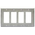 Photo of RDL CP-4S Quadruple Cover Plate - stainless steel